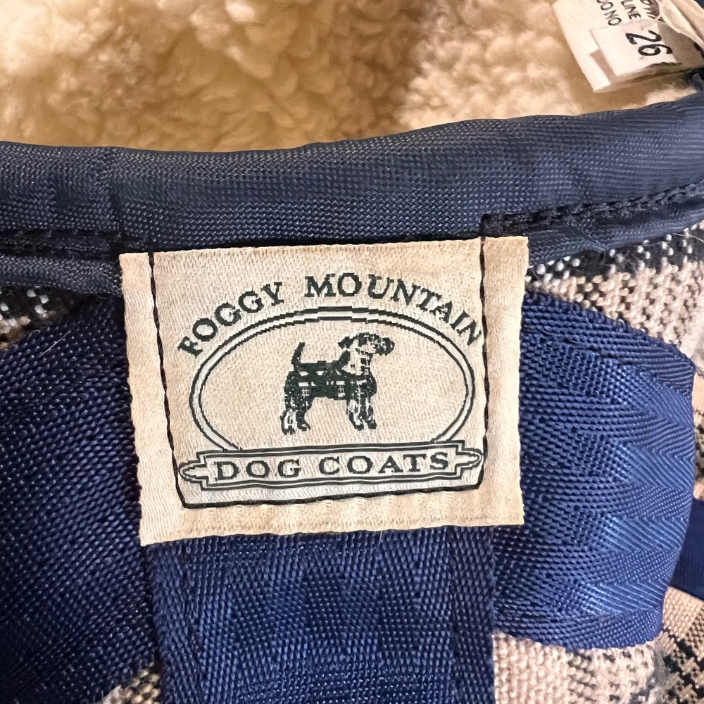 Large Plaid Dog Coat